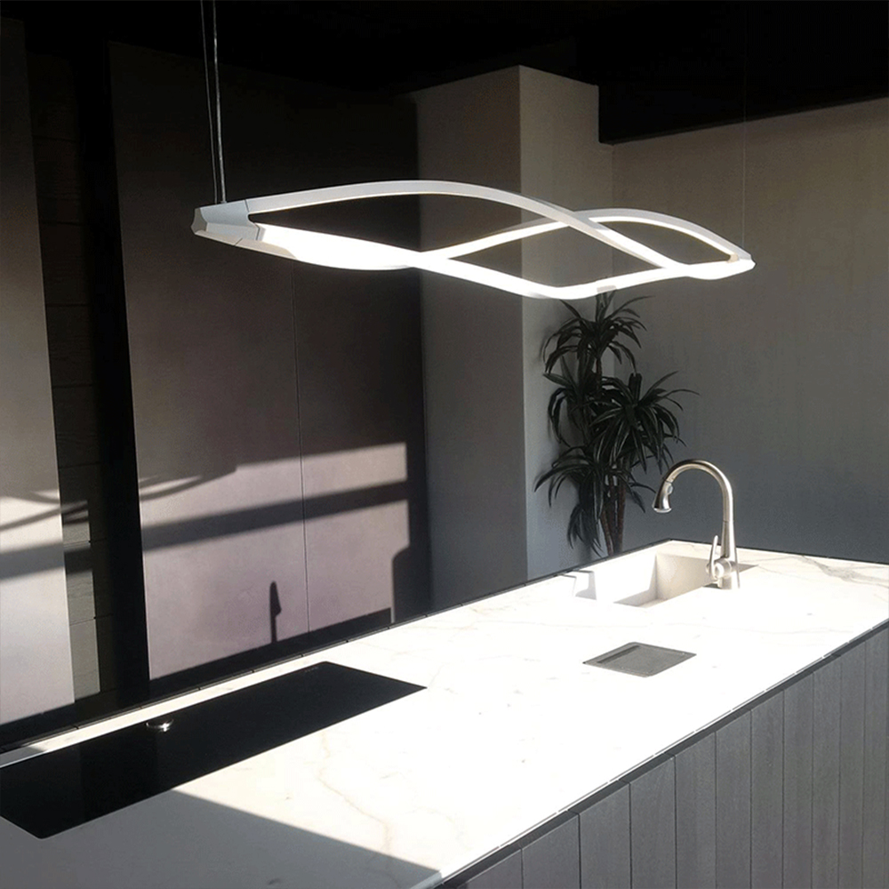 industrial-style suspension pendant light for kitchen