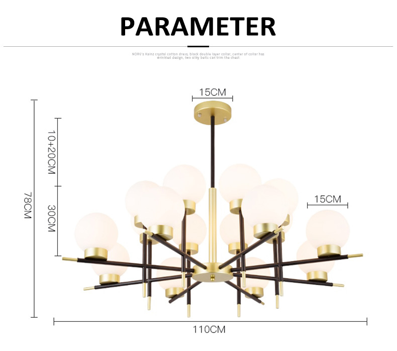 ball pendant light with gold finish
