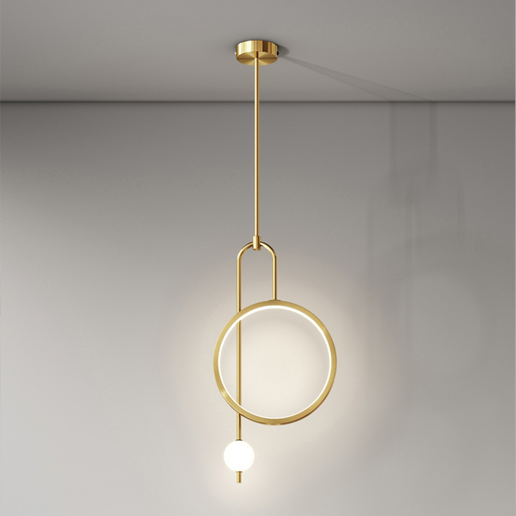 minimalist ring chandelier for sleek decor