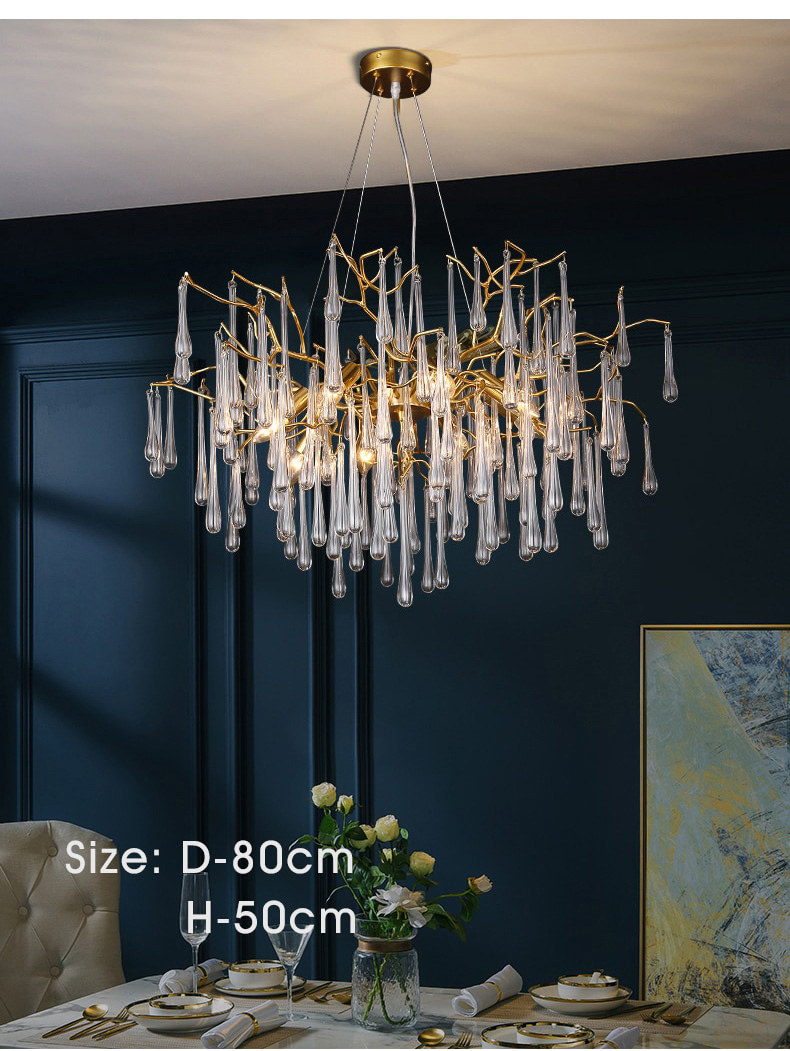 handmade teardrop crystal chandeliers