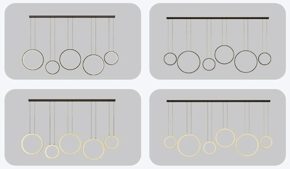 modern ring pendant light