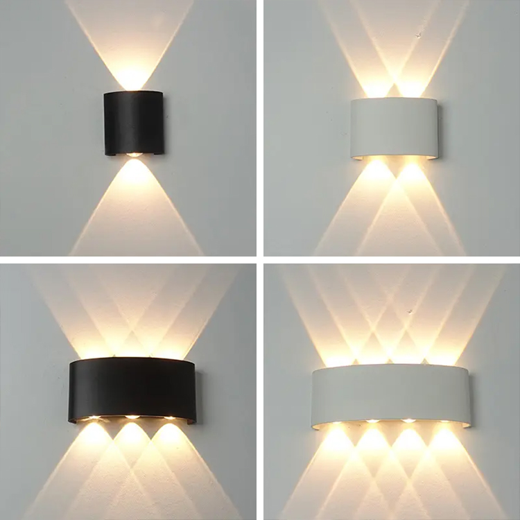 white black wall sconce led light