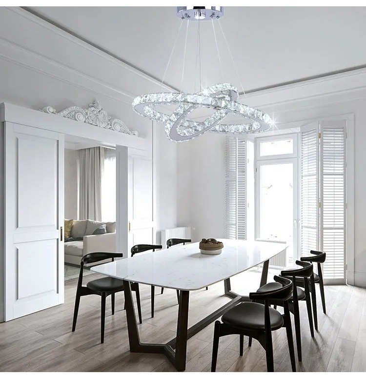ring crystal chandelier with high quality material