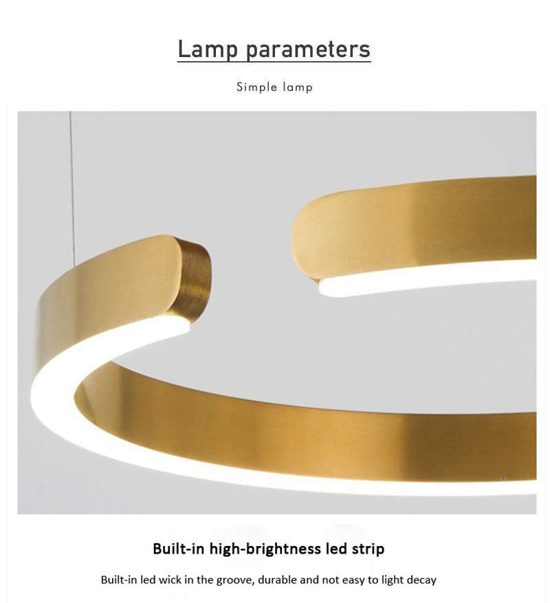chic and minimalist led chandeliers