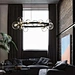 iron ball pendant light with rustic charm