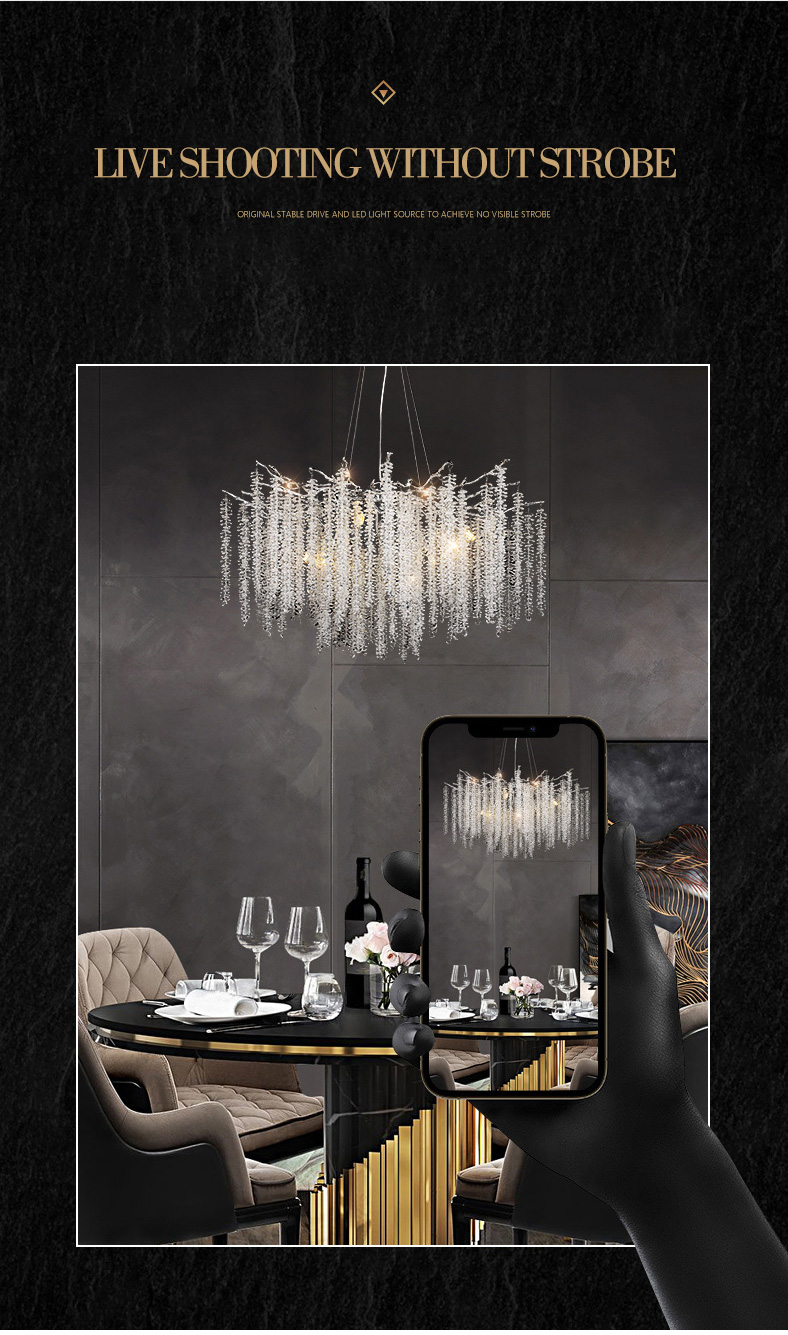 tassel crystal chandelier traditional lighting
