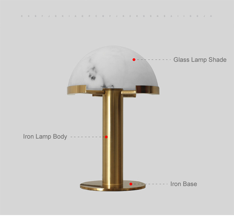 Stylish and sleek marble table lamp for a contemporary look