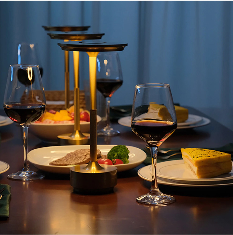 wireless modern table lamp with touch control