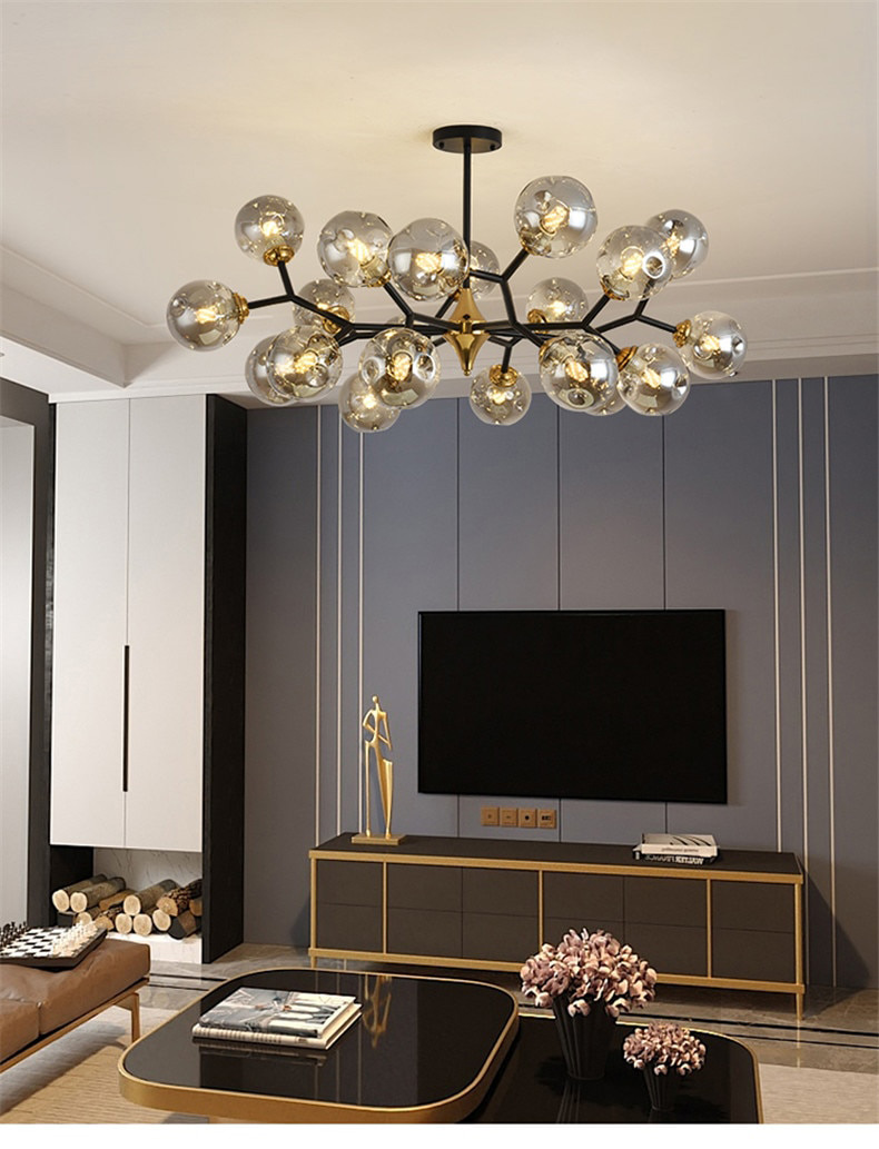 modern bubble pendant light for dining room