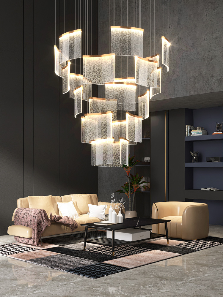 stairs acrylic pendant light
