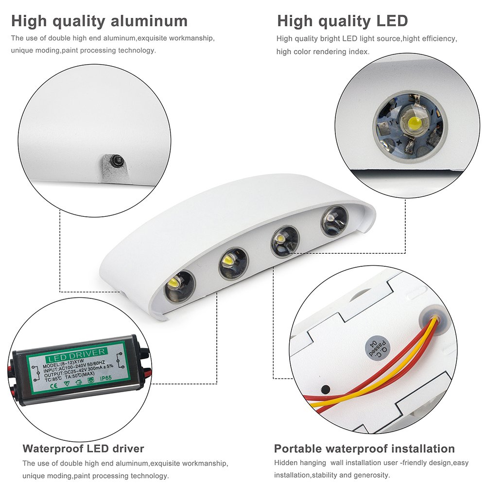 outdoor wall sconce led light