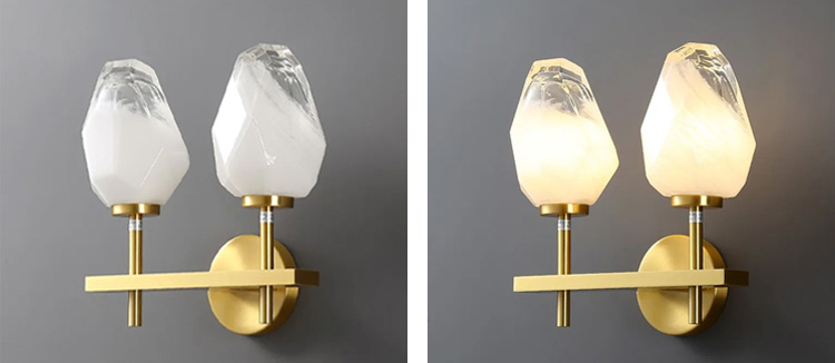 double head wall light for home