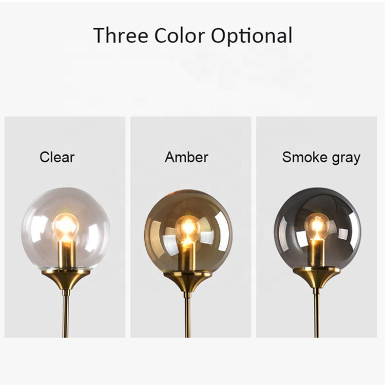 Multi type glass ball wall light