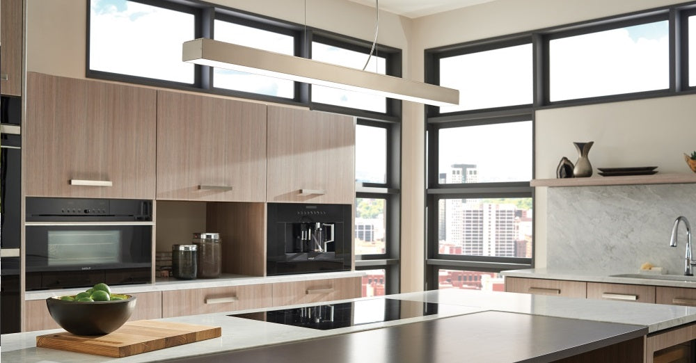 suspended LED kitchen lighting