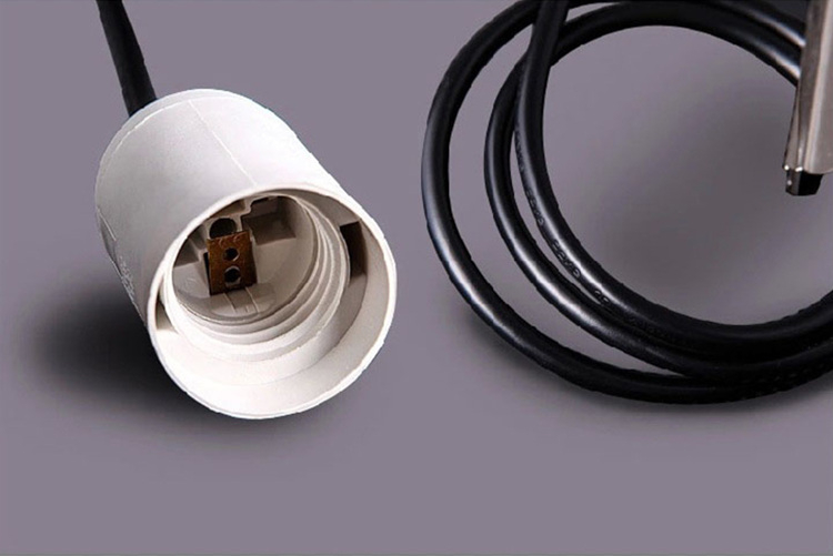 metal restaurant light pendant details