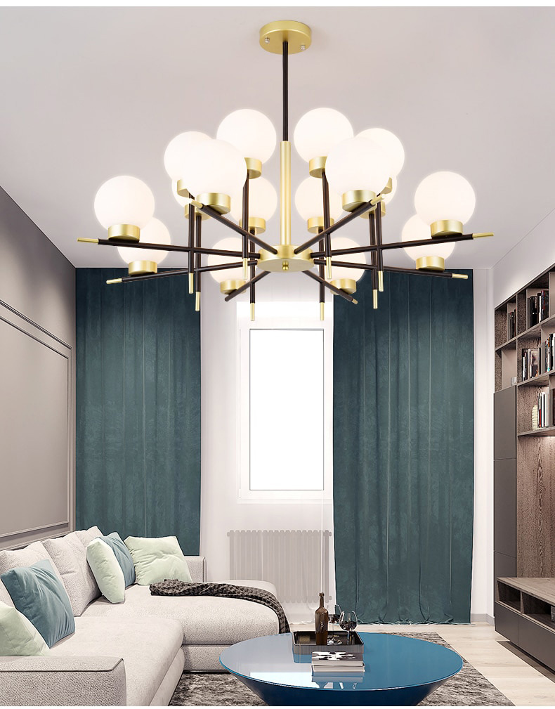 industrial style ball pendant light