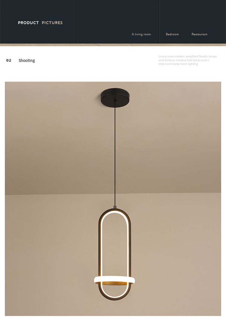 energy efficient led pendant light