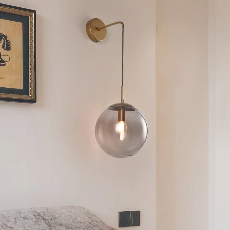 glass ball wall light for kitchen