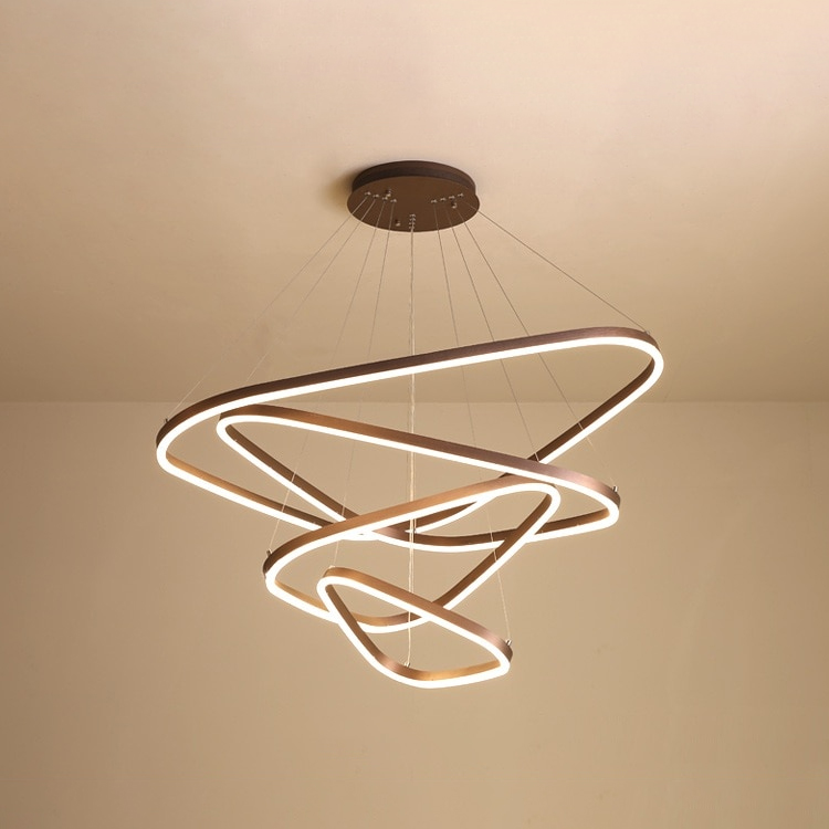 modern metal led chandelier
