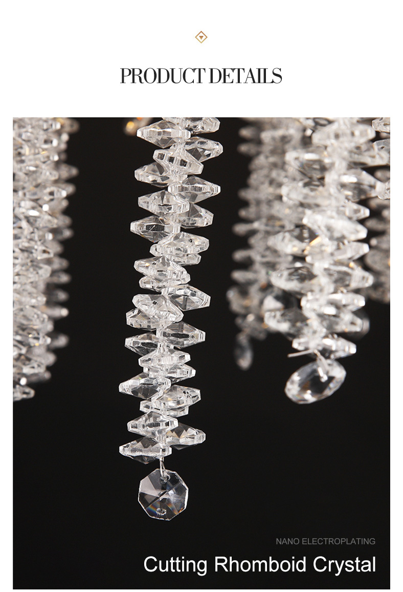 mid century modern crystal chandelier
