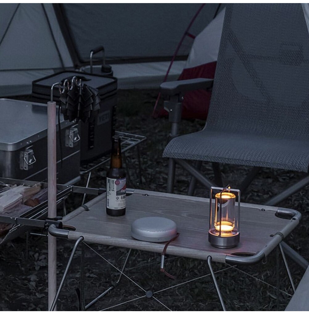 Portable table lamp with USB charging for wireless illumination