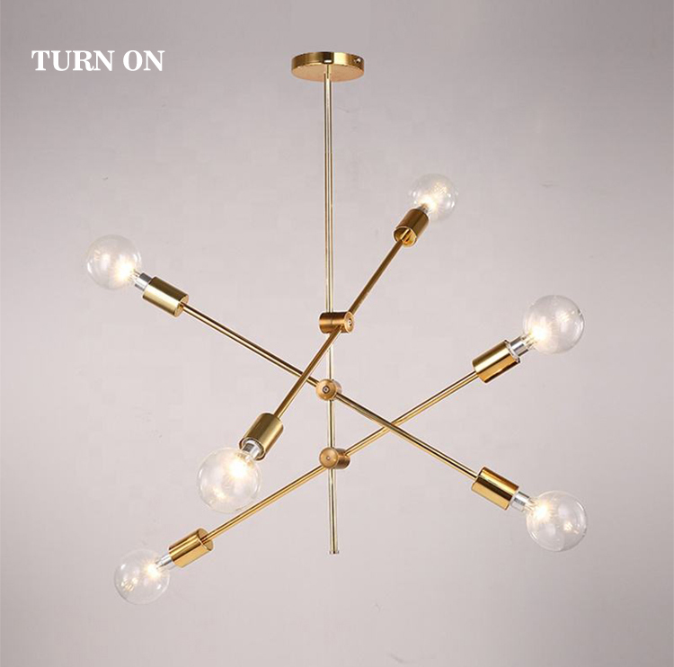 artistic linear design chandelier
