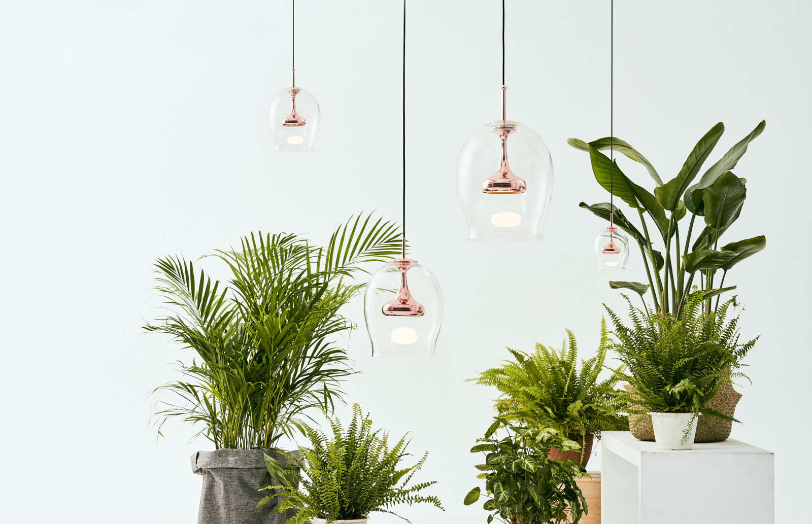 clear glass chandeliers
