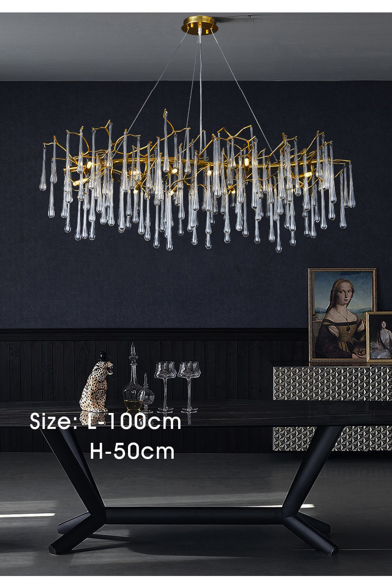vintage teardrop crystal chandeliers