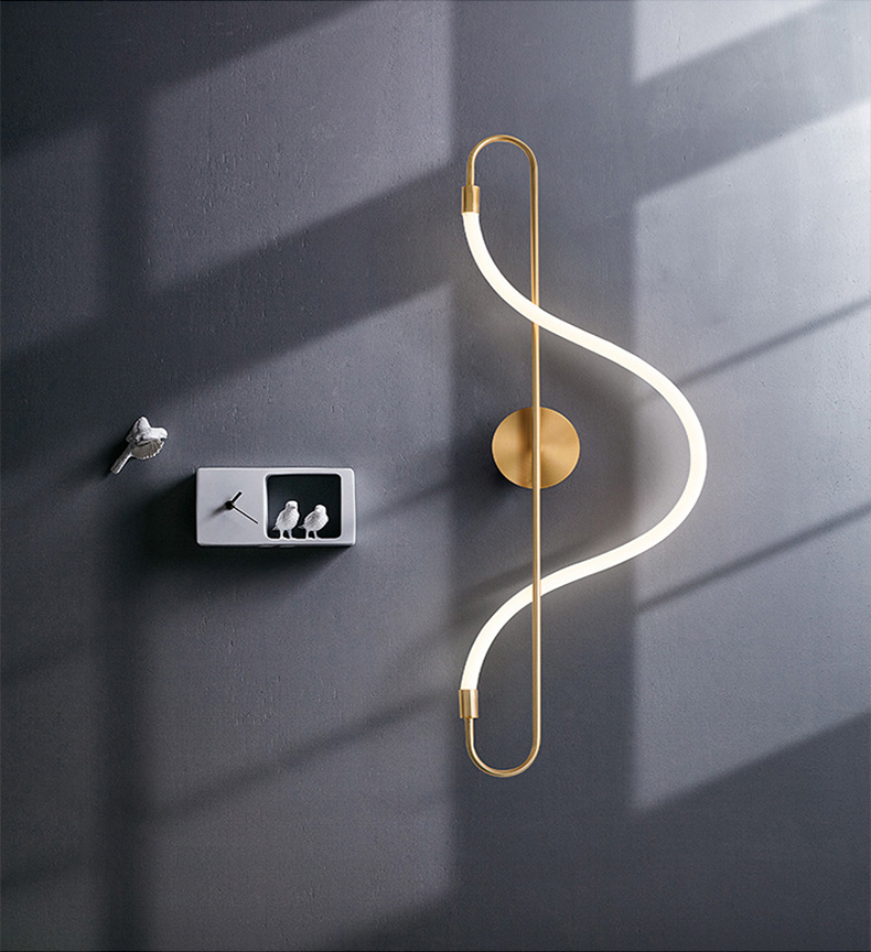 abstract art wall lights