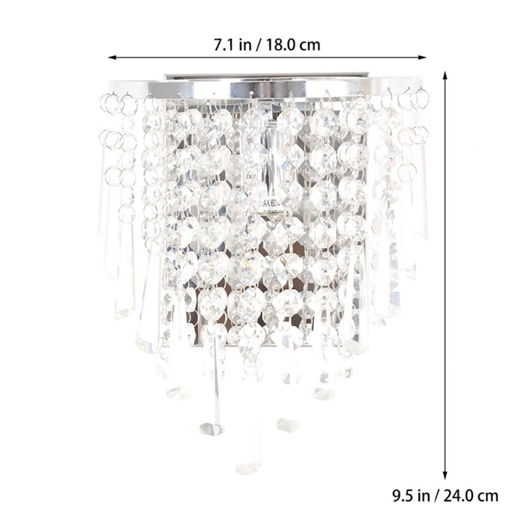 led semicircle wall light size