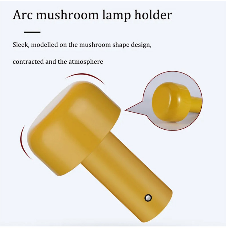 decorative small mushroom head lamp for a touch of whimsy