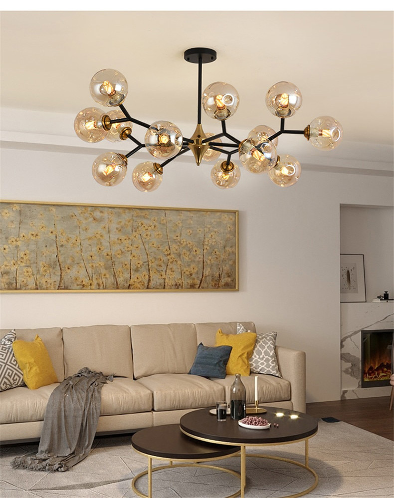 bubble pendant light with dimmable feature