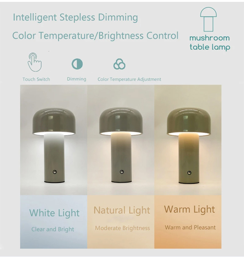 portable table lamp with dimming options for customizable lighting
