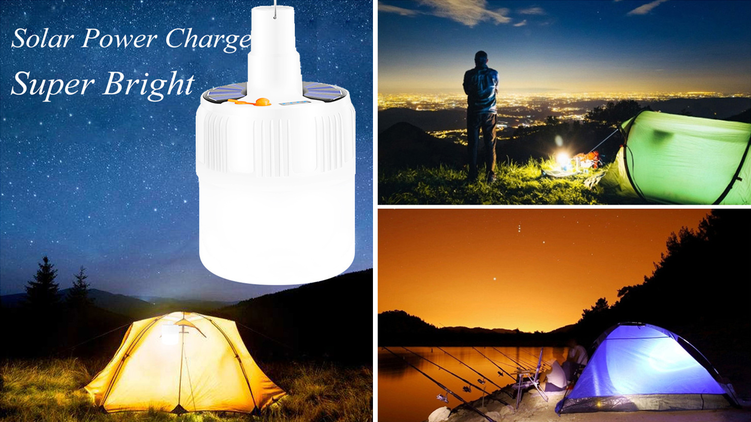 rugged portable camping light for tents and rvs