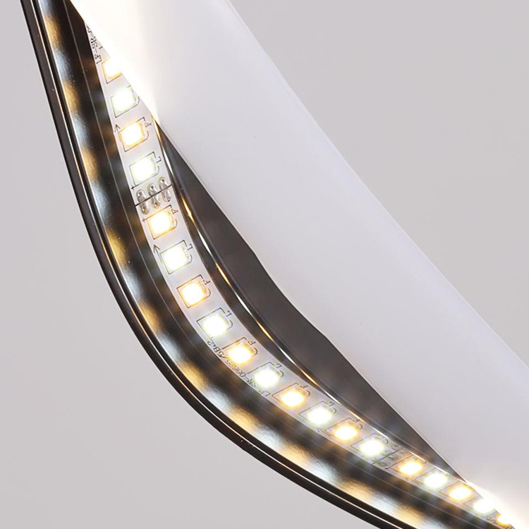led musical notes chandelier for modern decor