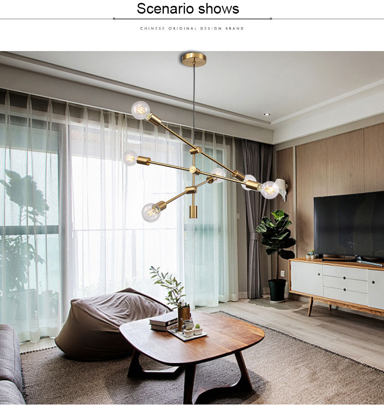 modern minimalist led chandelier for industrial homes