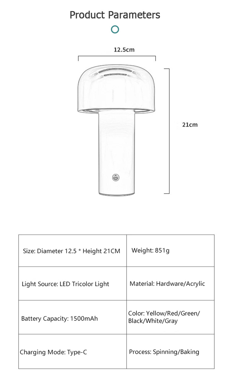 versatile portable table lamp with rechargeable battery