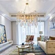 golden crystal chandeliers for living room