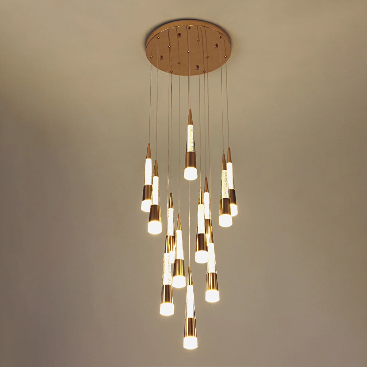 vintage stair pendant light