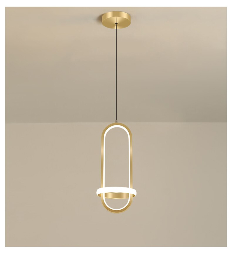 golden hanging pendant light for high ceilings