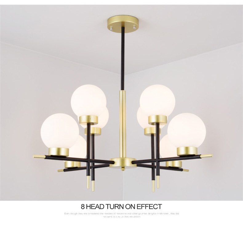 mid-century modern bubble chandelier