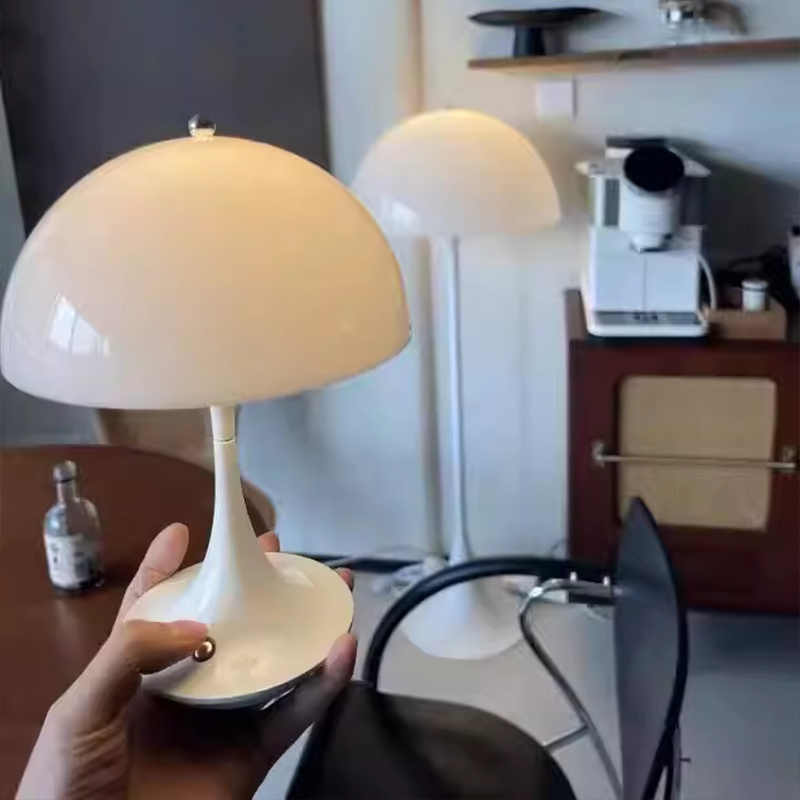 white modern design table lamp