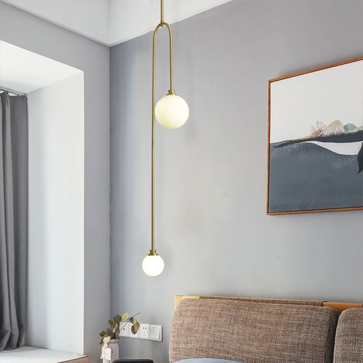 indoor pendant light with spherical ball design