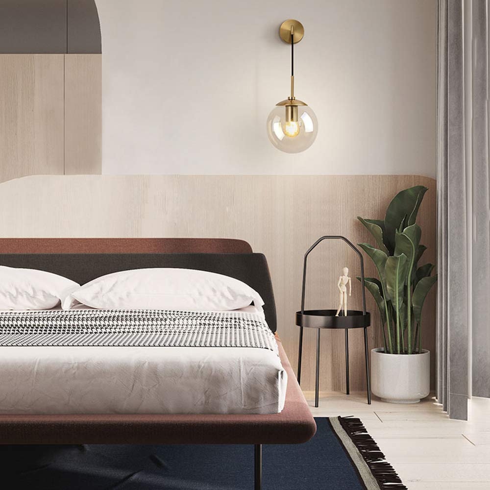 globe wall light with e27 bulb