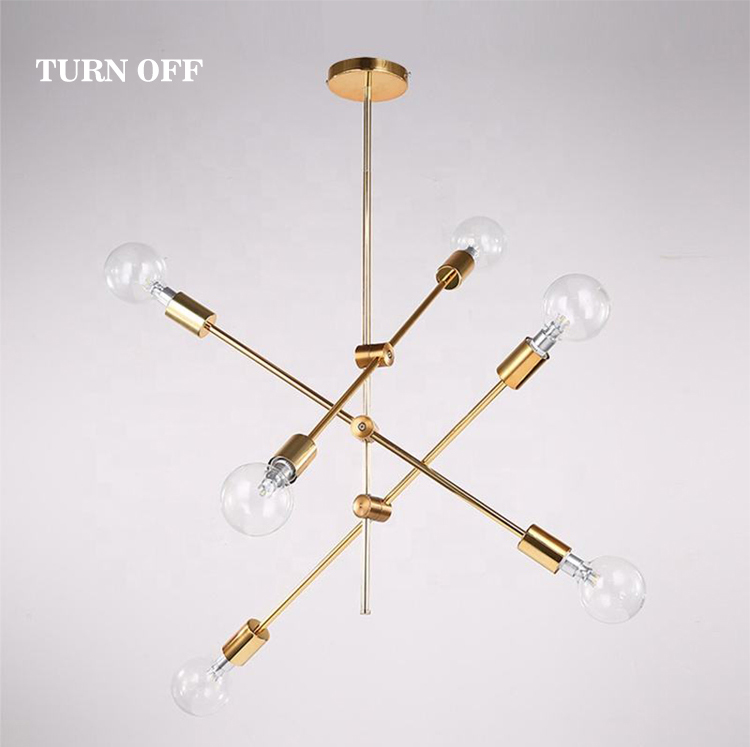 simple led chandelier with minimalist design