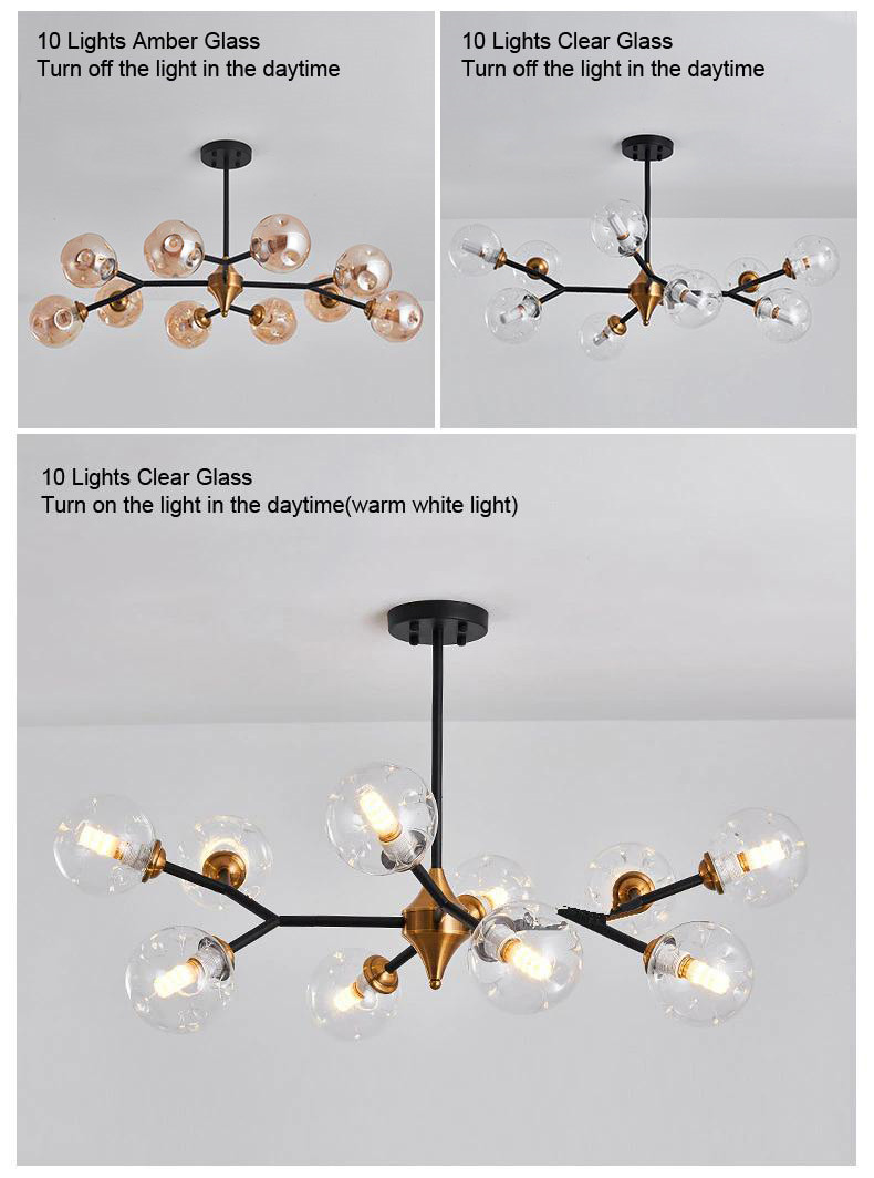glass ball chandelier for high ceilings