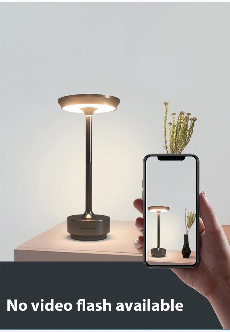 modern wireless table lamp with touch control