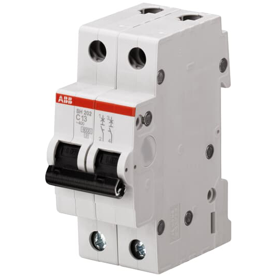 ABB SH202-D10 Miniature Circuit Breaker - 2P - D - 10 A