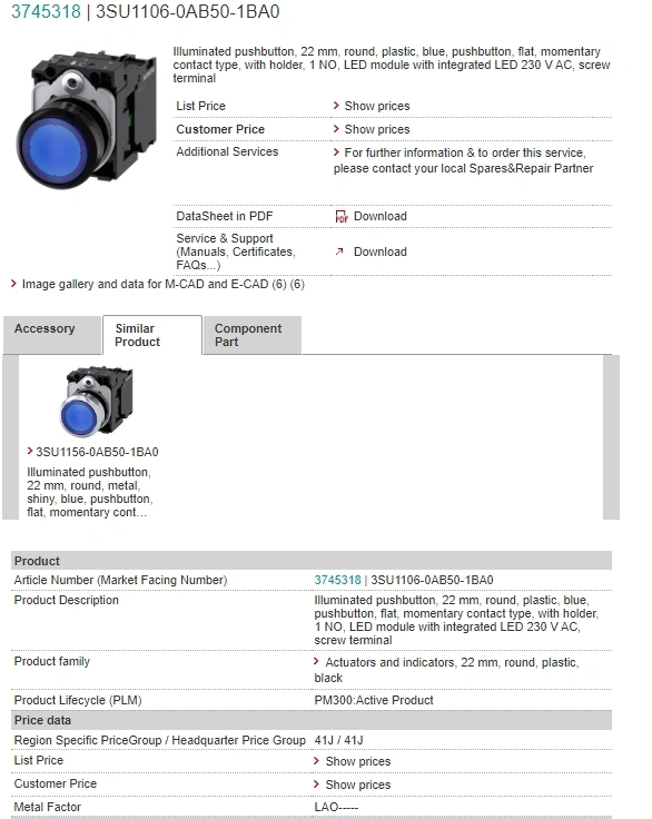 3SU1106-0AB50-1BA0
