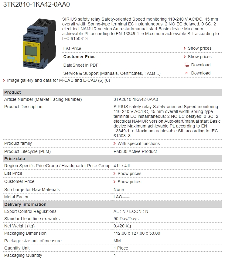 3TK2810-1KA42-0AA0